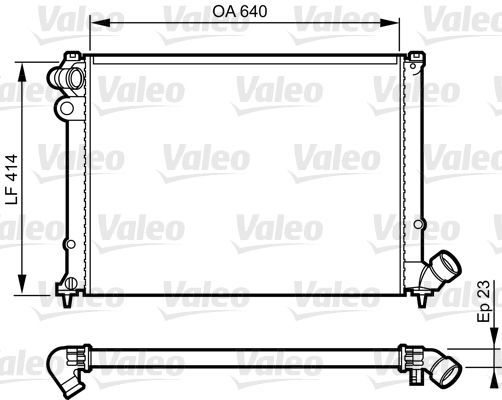 Valeo 731574 - Chladič vody -