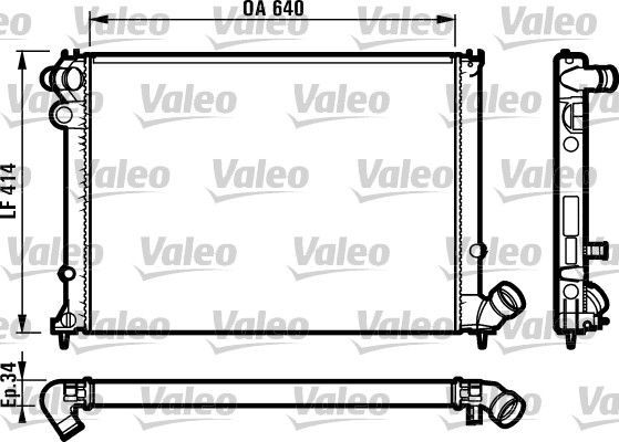 Valeo 731575 - Chladič vody -