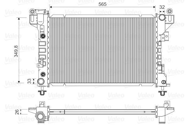 Valeo 731578 - Chladič vody -