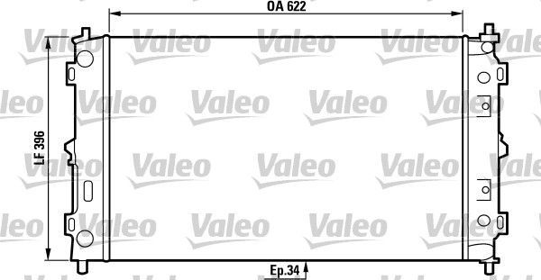 Valeo 731579 - Chladič vody -