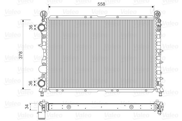 Valeo 731591 - Chladič vody -