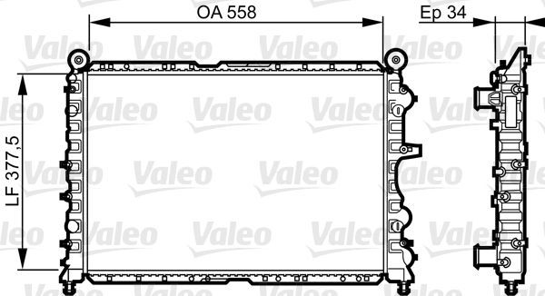 Valeo 731592 - Chladič vody -
