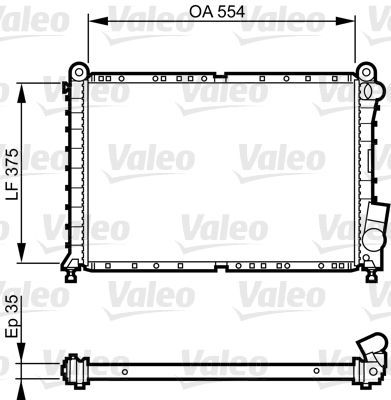 Valeo 731593 - Chladič vody -