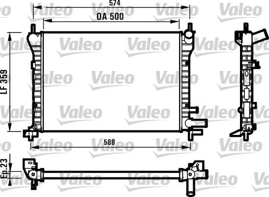Valeo 731617 - Chladič vody -