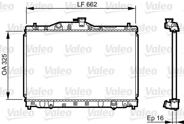 Valeo 731630 - Chladič vody -