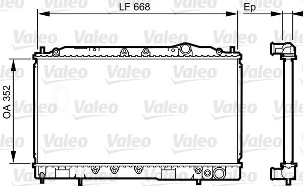 Valeo 731639 - Chladič vody -