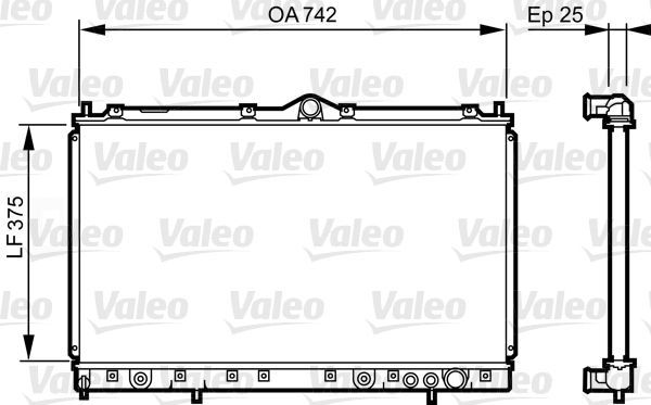 Valeo 731641 - Chladič vody -