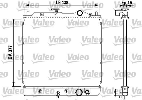 Valeo 731646 - Chladič vody -