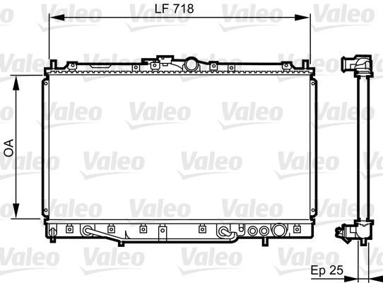 Valeo 731650 - Chladič vody -