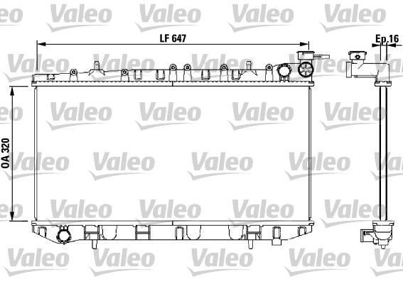 Valeo 731670 - Chladič vody -