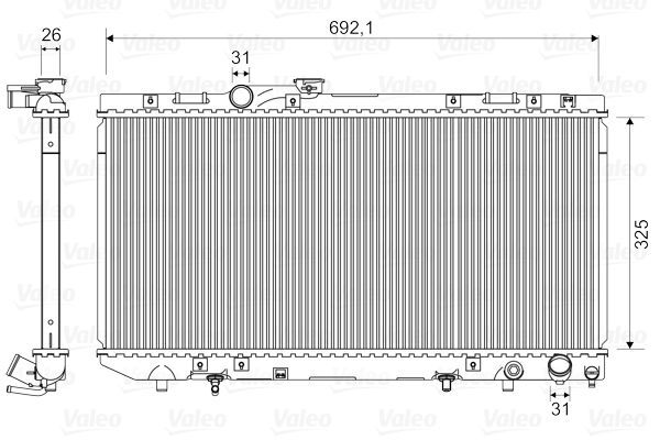 Valeo 731696 - Chladič vody -