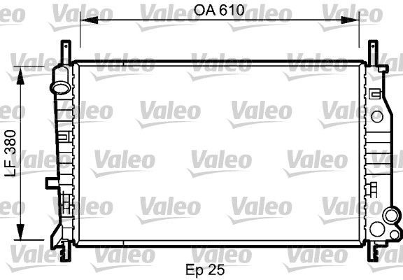 Valeo 731724 - Chladič vody -