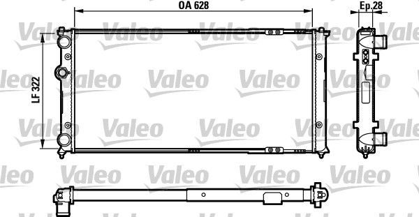 Valeo 731728 - Chladič vody -