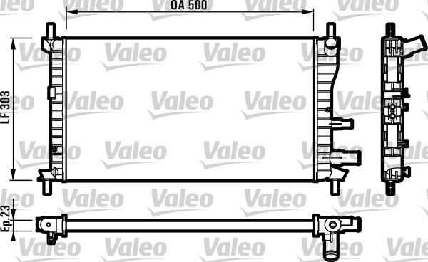 Valeo 731734 - Chladič vody -