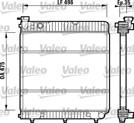 Valeo 731741 - Chladič vody -