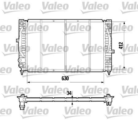 Valeo 731755 - Chladič vody -