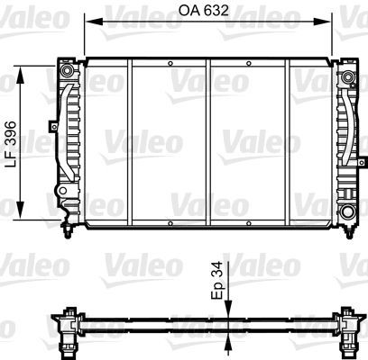 Valeo 731756 - Chladič vody -
