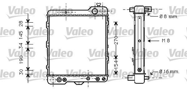 Valeo 731760 - Chladič vody -