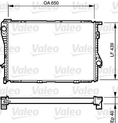 Valeo 731764 - Chladič vody -