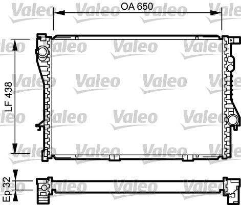 Valeo 731766 - Chladič vody -