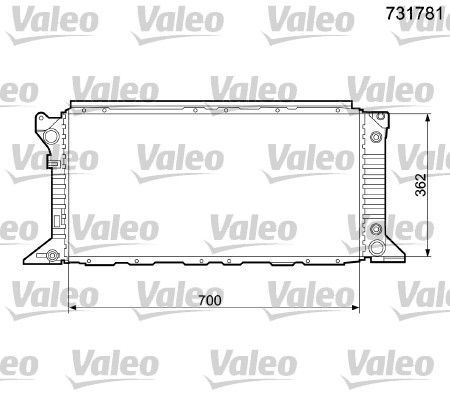 Valeo 731781 - Chladič vody -
