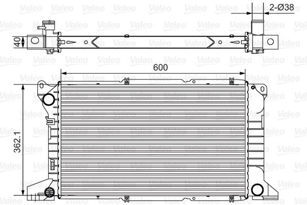Valeo 731782 - Chladič vody -