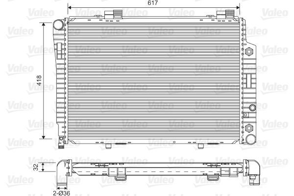 Valeo 731805 - Chladič vody -
