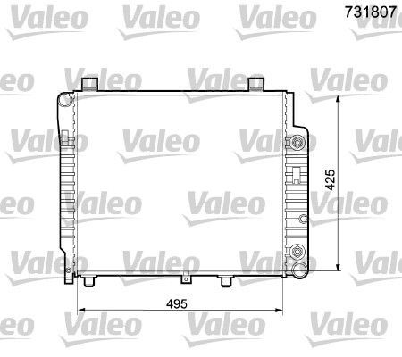 Valeo 731807 - Chladič vody -