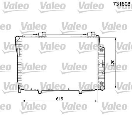 Valeo 731808 - Chladič vody -