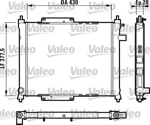 Valeo 731815 - Chladič vody -