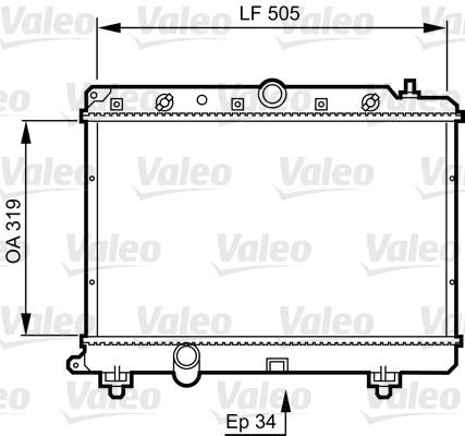 Valeo 731817 - Chladič vody -