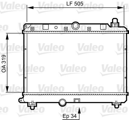 Valeo 731820 - Chladič vody -