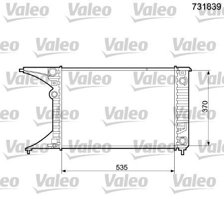 Valeo 731839 - Chladič vody -