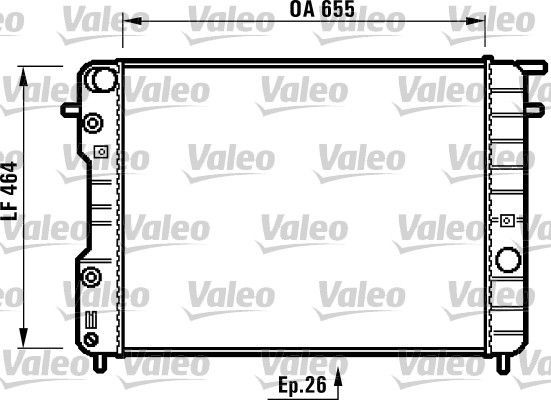 Valeo 731840 - Chladič vody -