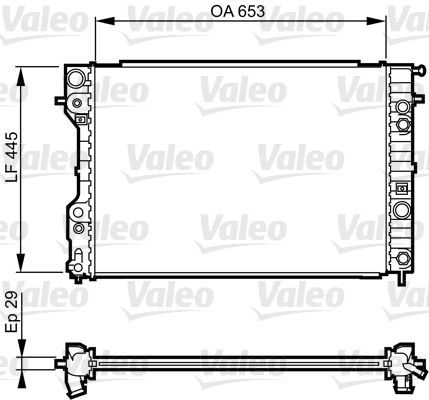 Valeo 731841 - Chladič vody -