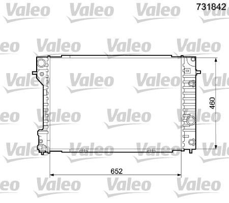 Valeo 731842 - Chladič vody -