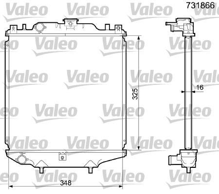 Valeo 731866 - Chladič vody -