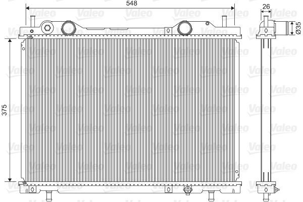 Valeo 731972 - Chladič vody -