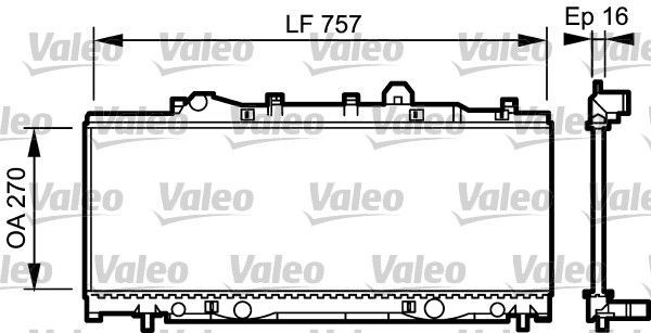 Valeo 731975 - Chladič vody -