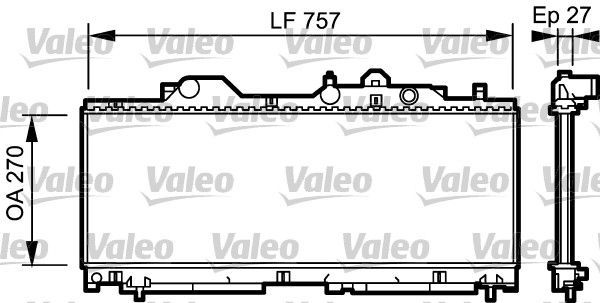 Valeo 731977 - Chladič vody -