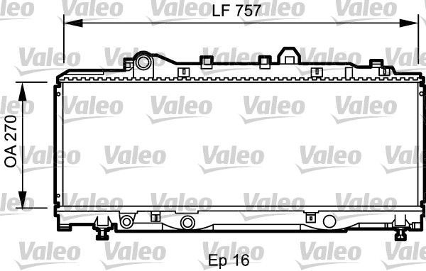 Valeo 731980 - Chladič vody -