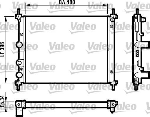 Valeo 731981 - Chladič vody -