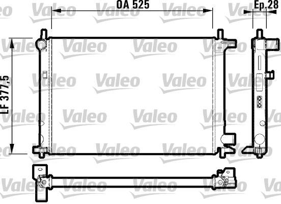 Valeo 732003 - Chladič vody -