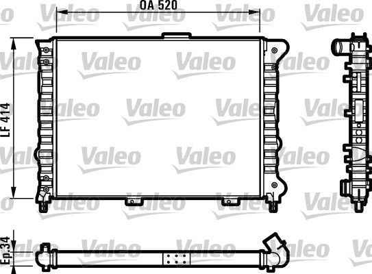 Valeo 732011 - Chladič vody -