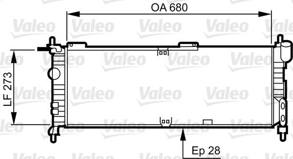 Valeo 732032 - Chladič vody -