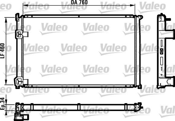 Valeo 732063 - Chladič vody -