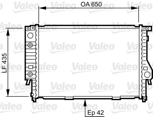 Valeo 732099 - Chladič vody -