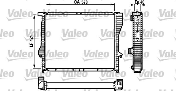 Valeo 732199 - Chladič vody -