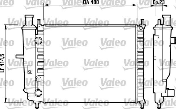 Valeo 732218 - Chladič vody -