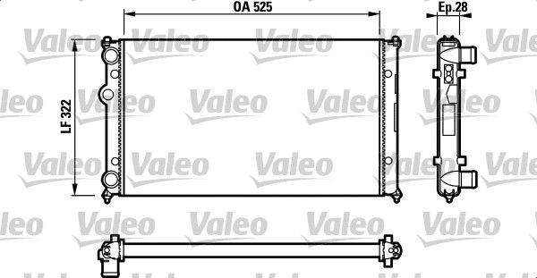 Valeo 732317 - Chladič vody -